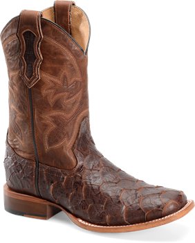 Whiskey Sea Bass Double H Boot 11 Inch Cattle Baron Wide Square Toe Roper